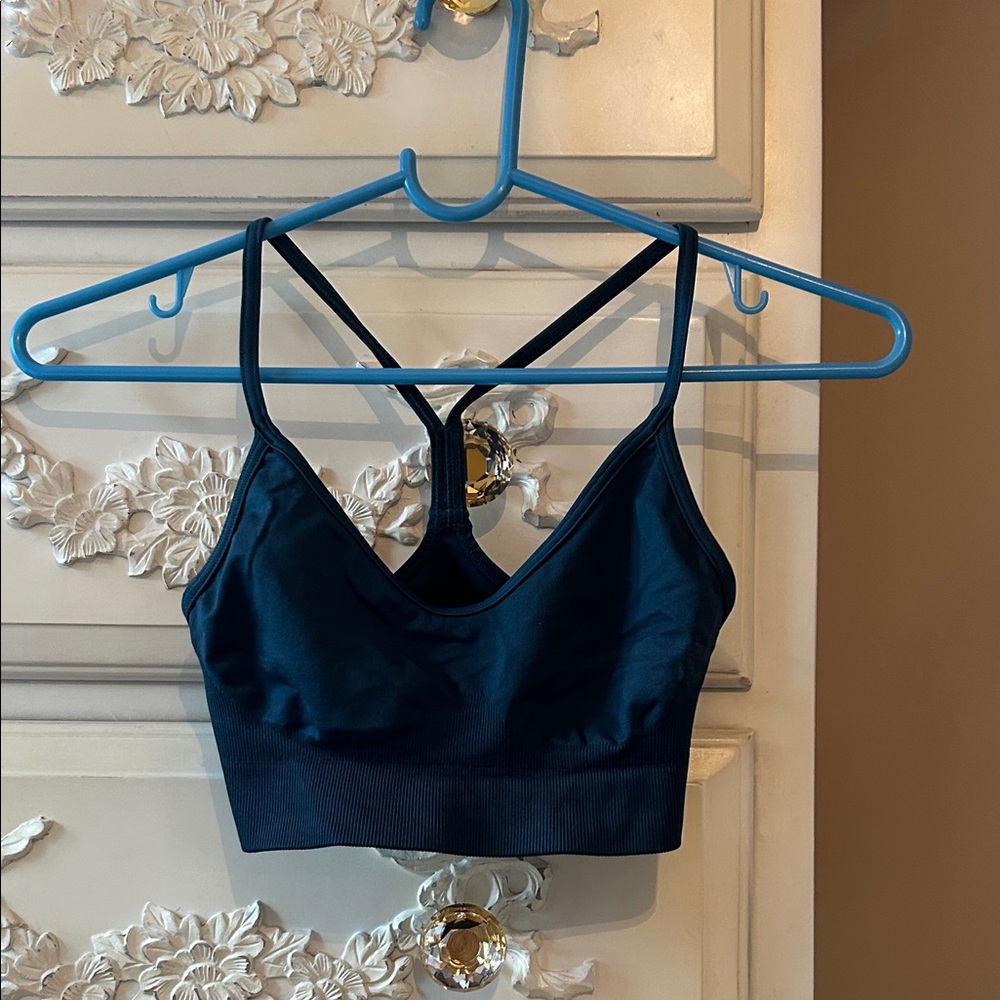 Gym Shark Dark Green Sports Bra